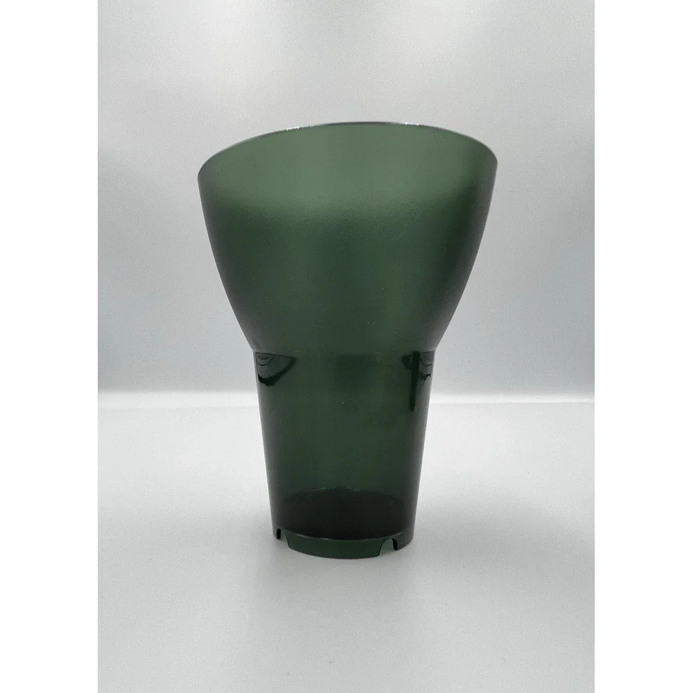 Ikea‎ Flared Acrylic Tumblers Sola Stacking Cups SET 6 Smoke Green Deco Modern